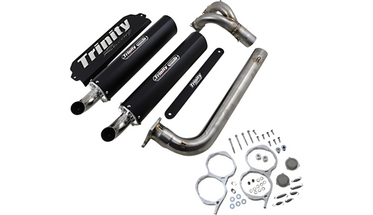 Trinity Racing Stage 5 Dual Exhaust - Black - RZR PRO XP / TURBO R